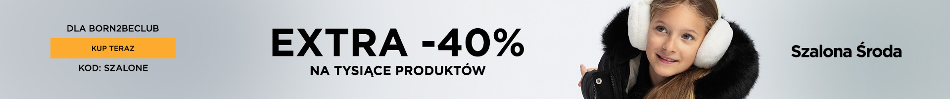   Extra -40% na wybrane produkty dla Klubowiczów