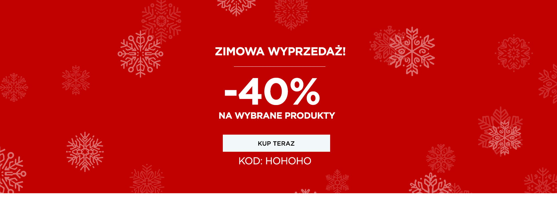 Extra -40% na wybrane produkty