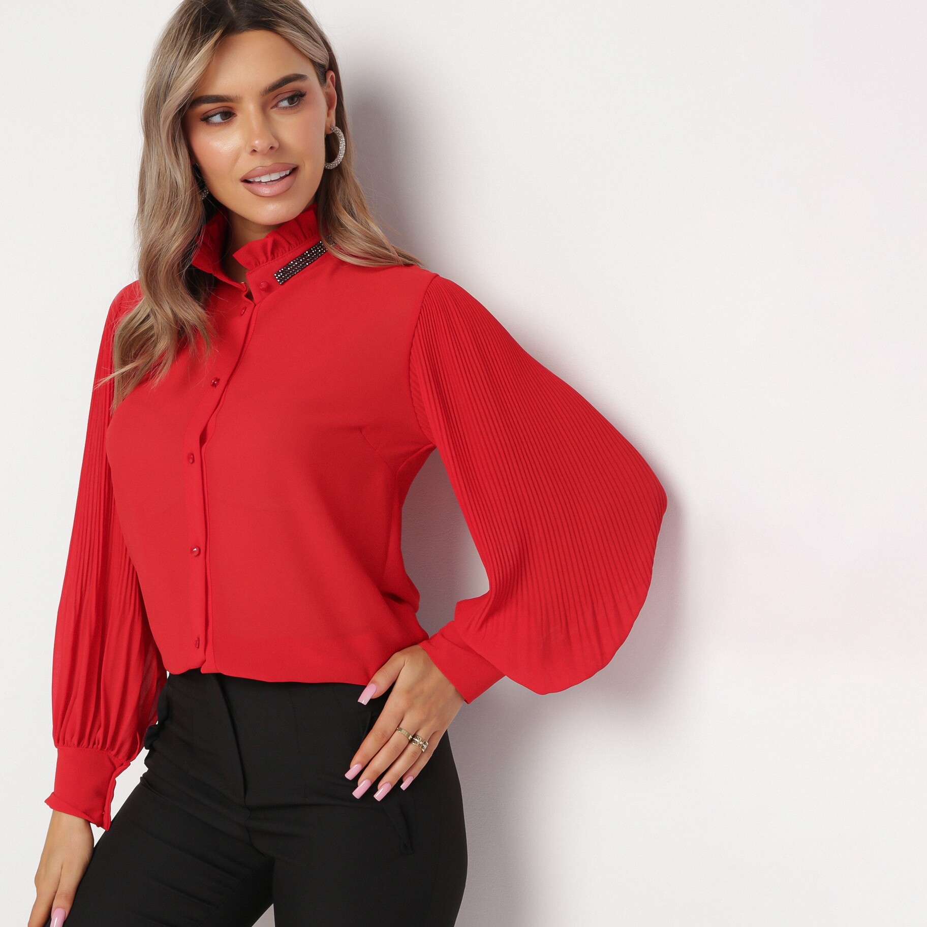 Piros Ing, piros, textil, Born2be, egész évben,  ONE SIZE akciós termékkép 1