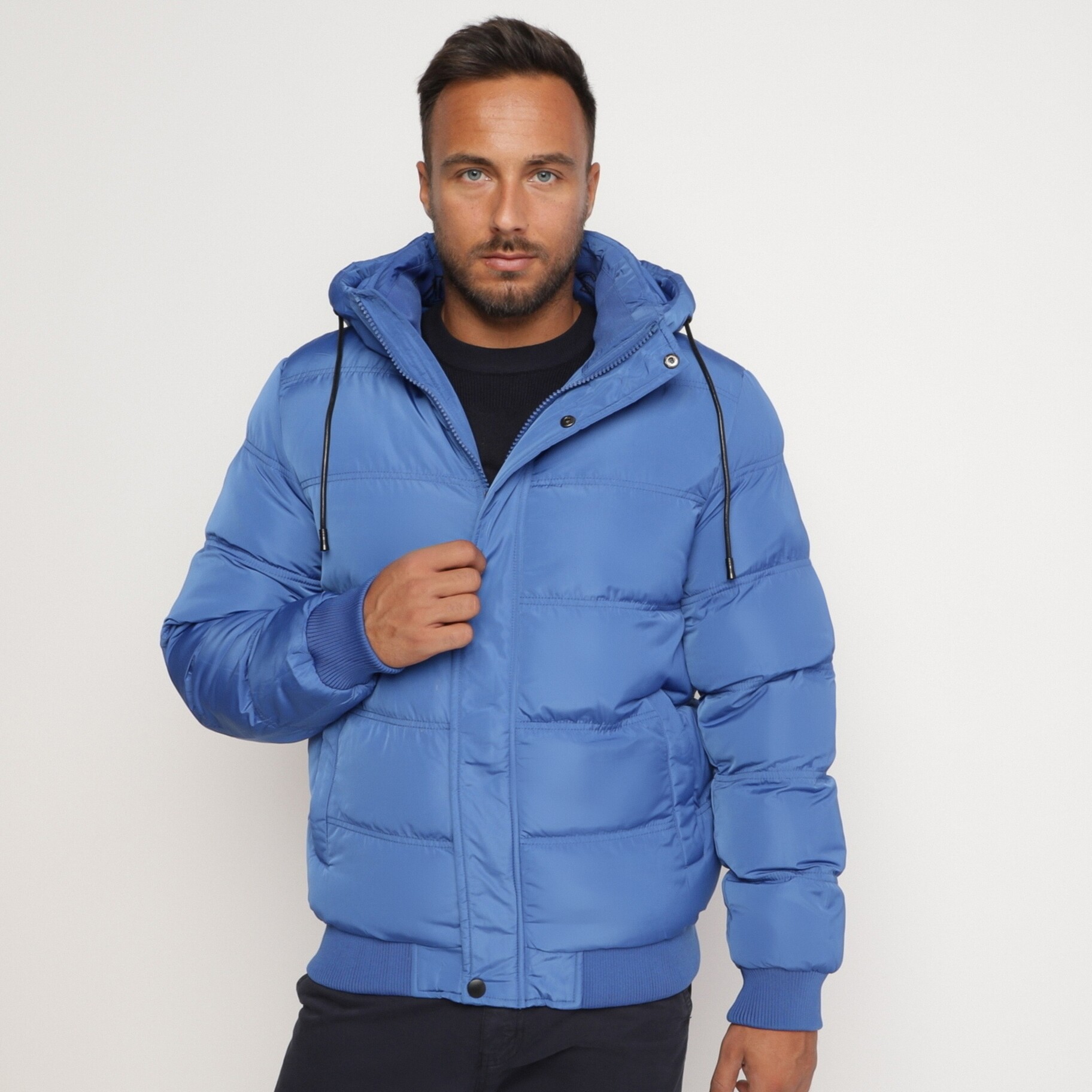 Kék Kabát, kék, textil, Born2be, téli,  3XL akciós termékkép 1