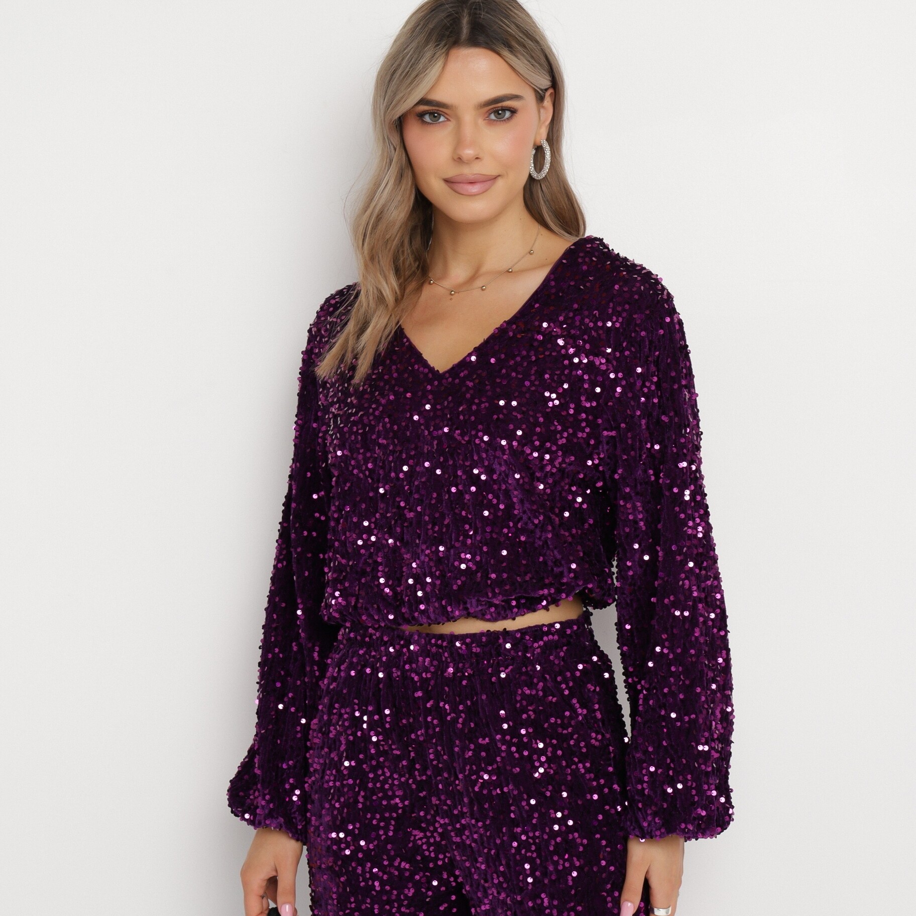 Lila Blúz, lila, textil, Born2be, téli,  S akciós termékkép 1