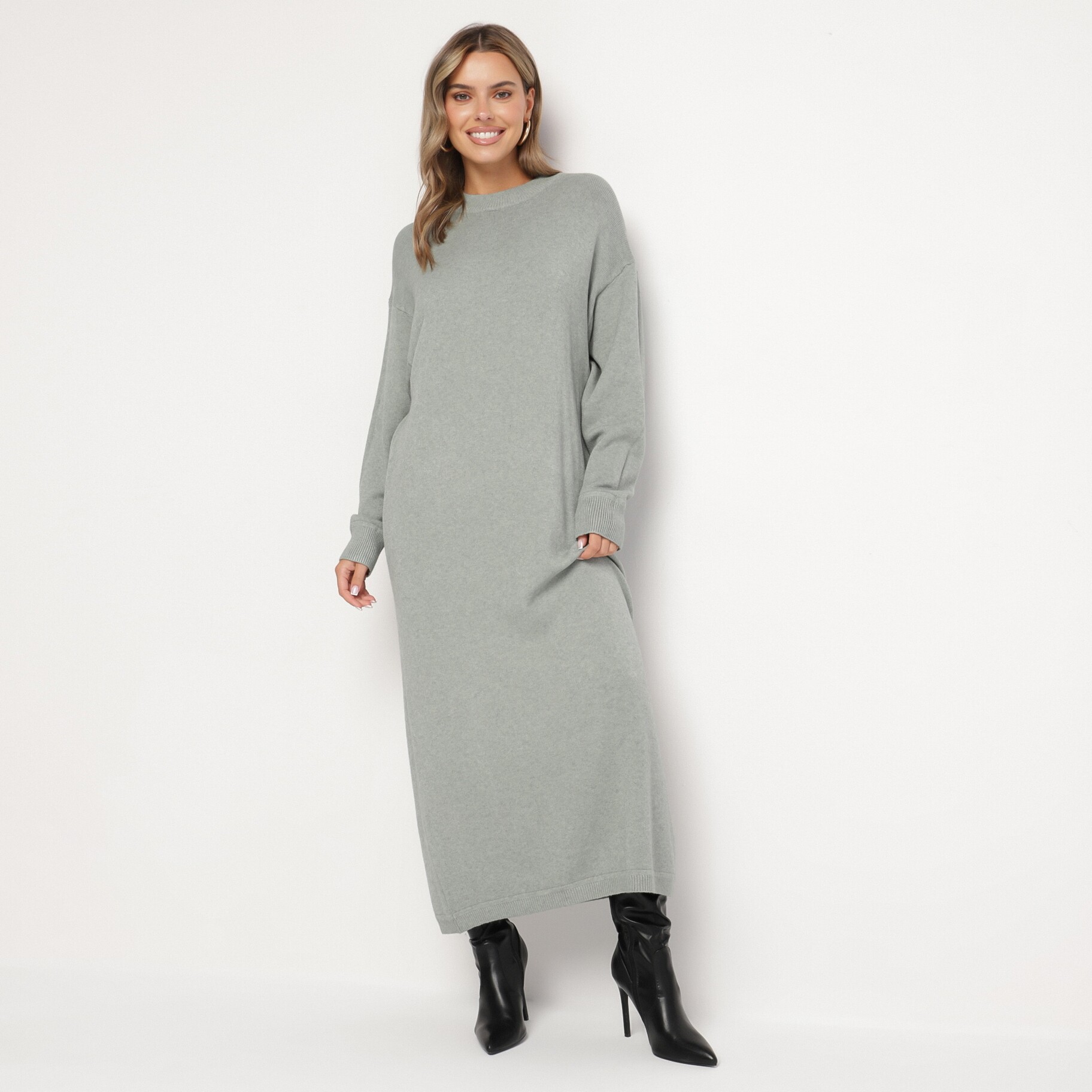 Menta Ruha, szürke, kötött, Born2be, téli,  ONE SIZE akciós termékkép 1