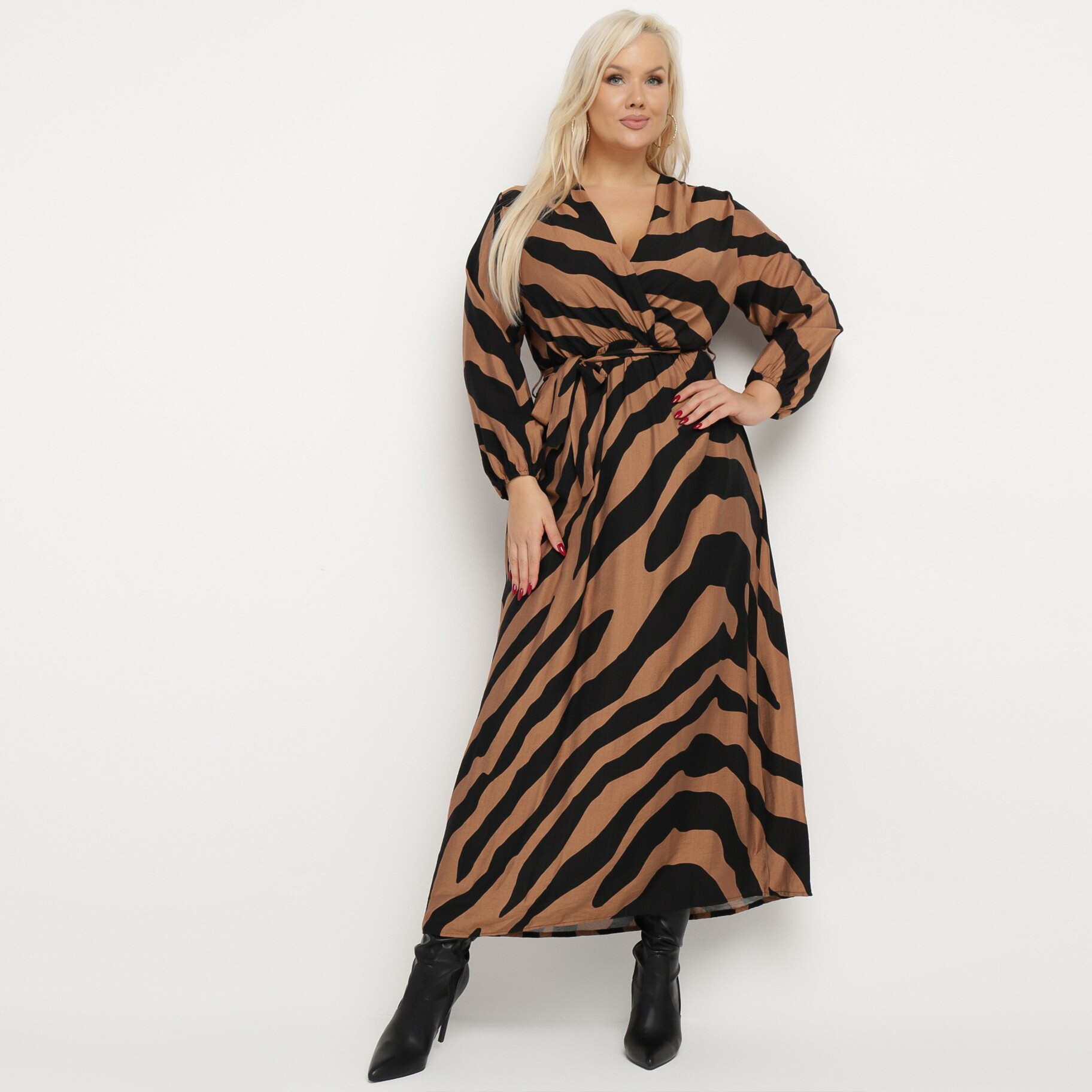 Barna Ruha, barna, textil, Born2be, átmeneti,  3XL akciós termékkép 1