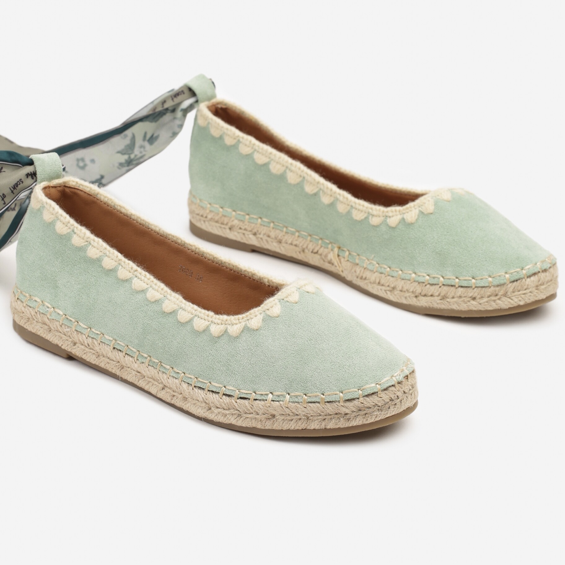 Zöld Espadrilles, zöld, ökovelúr, Born2be, nyári,  36 akciós termékkép 1