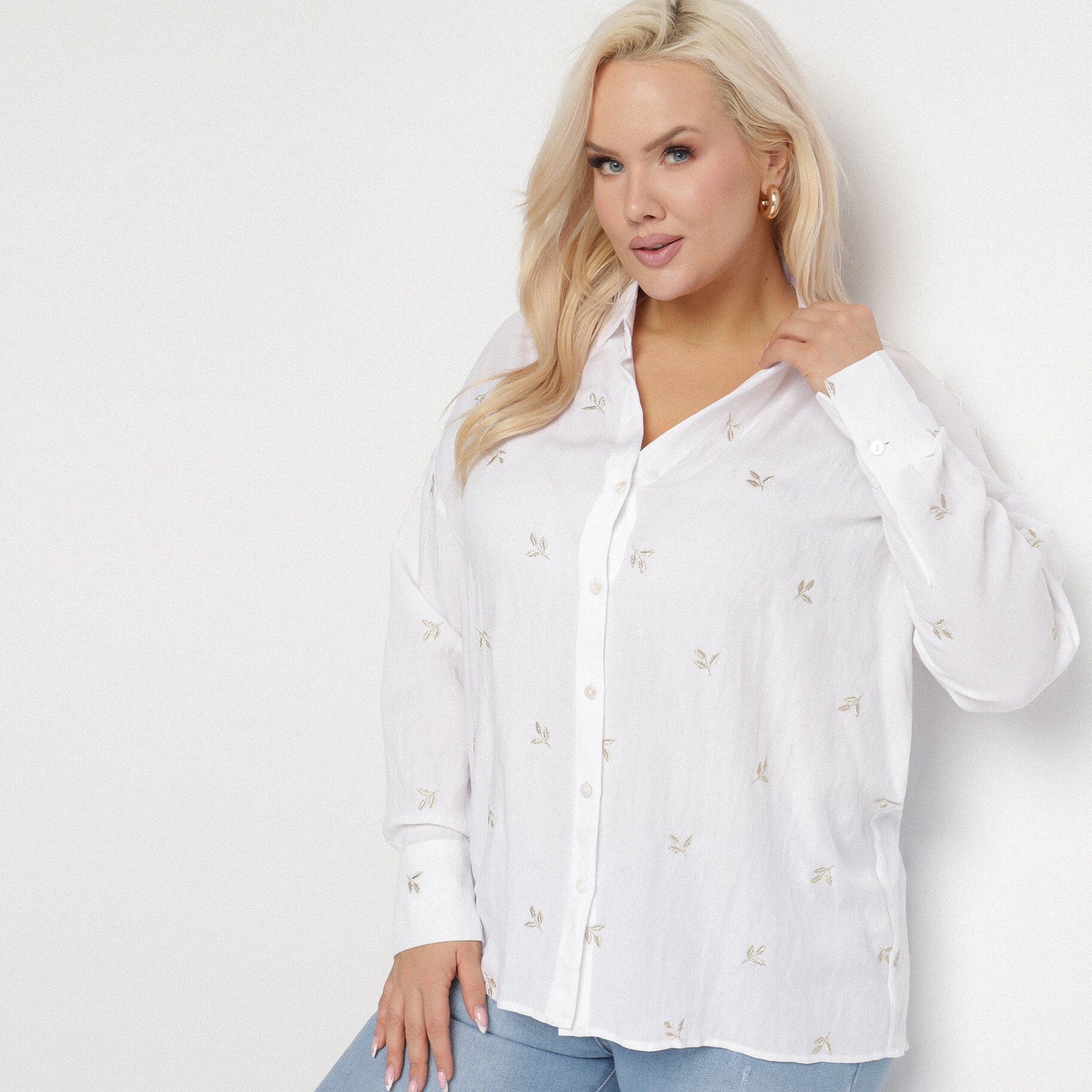 Fehér Ing, fehér, textil, Born2be, átmeneti,  3XL akciós termékkép 1