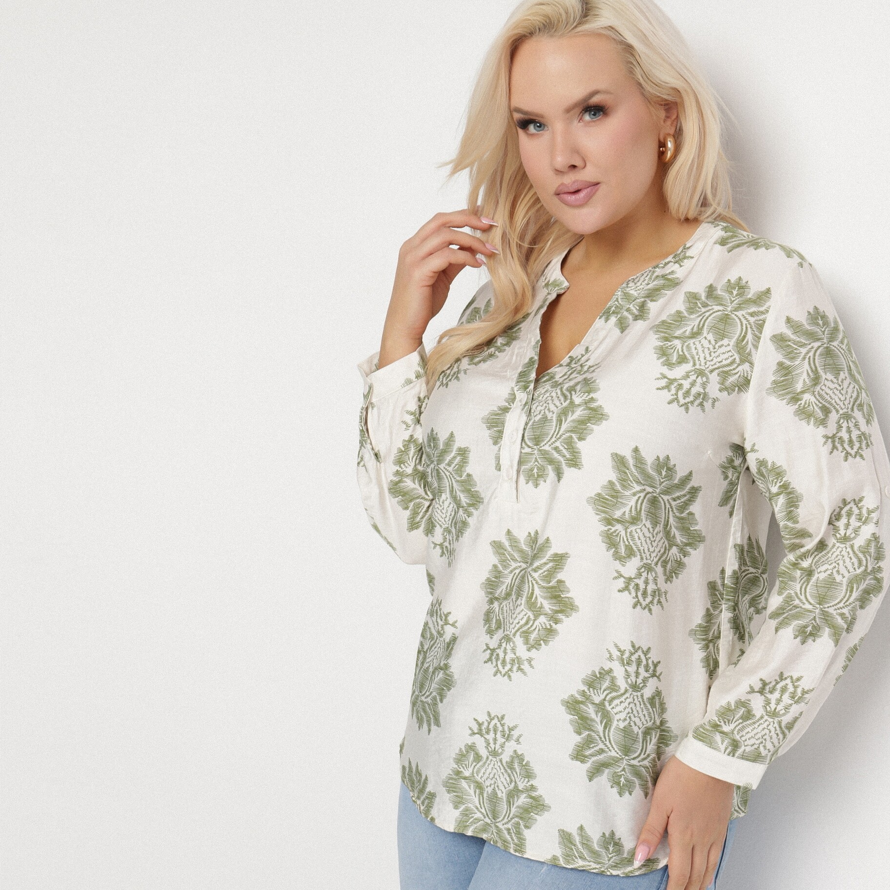 Zöld Ing, zöld, textil, Born2be, átmeneti,  3XL akciós termékkép 1