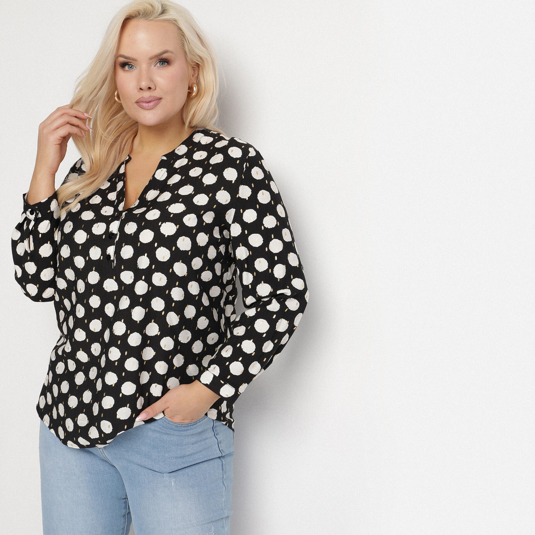 Fekete Ing, lakozott fekete, textil, Born2be, átmeneti,  2XL akciós termékkép 1