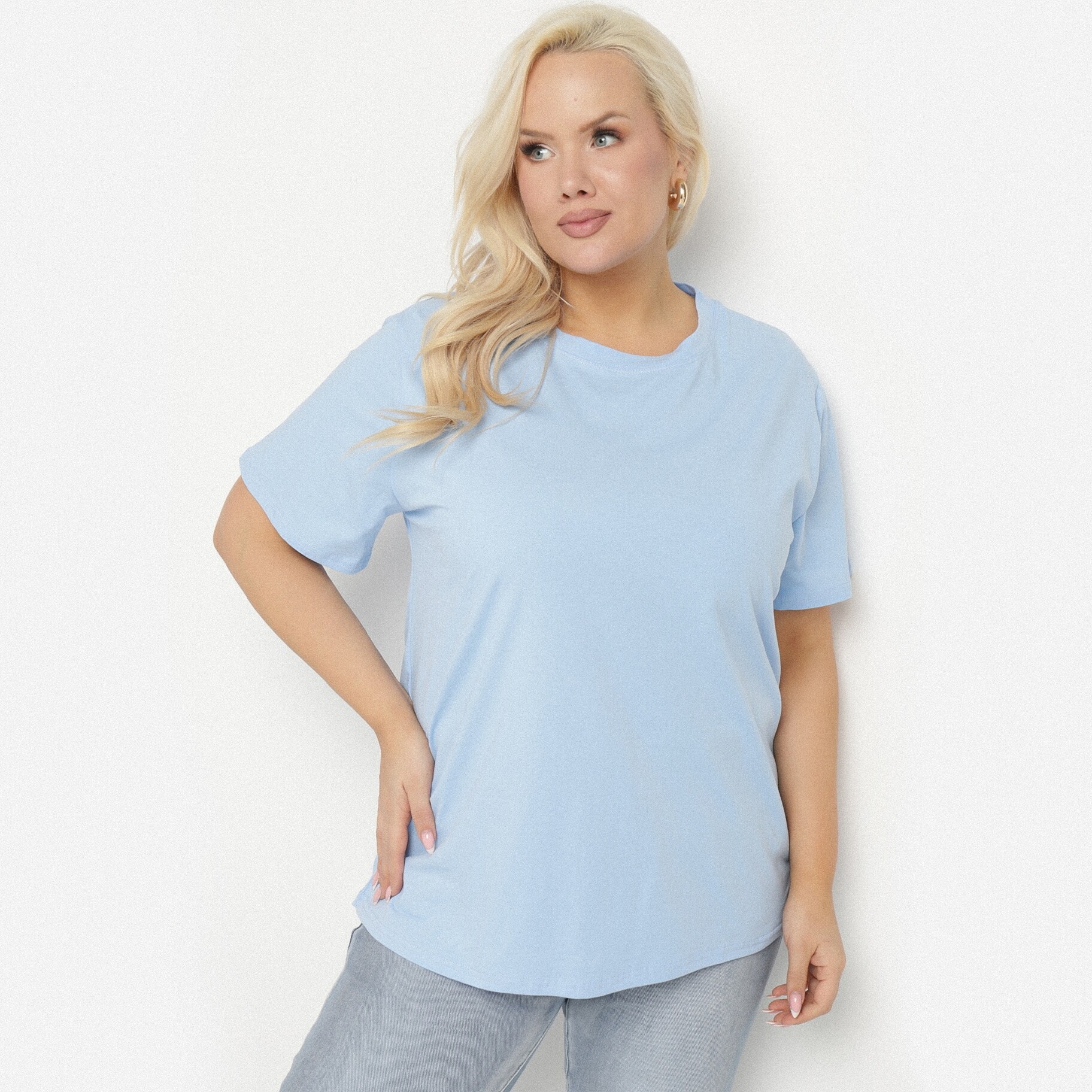 Kék Póló, kék, textil, Born2be, egész évben,  5XL akciós termékkép 1