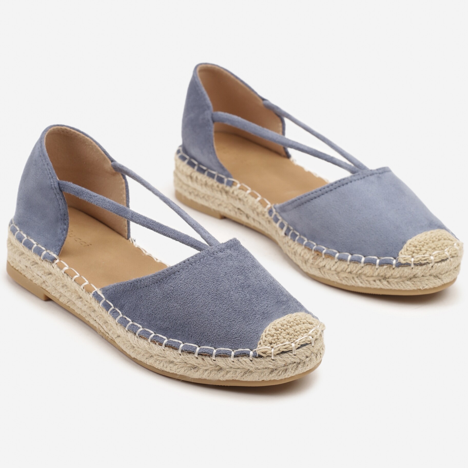 Kék Espadrilles, kék, ökovelúr, Born2be, nyári,  37 akciós termékkép 1