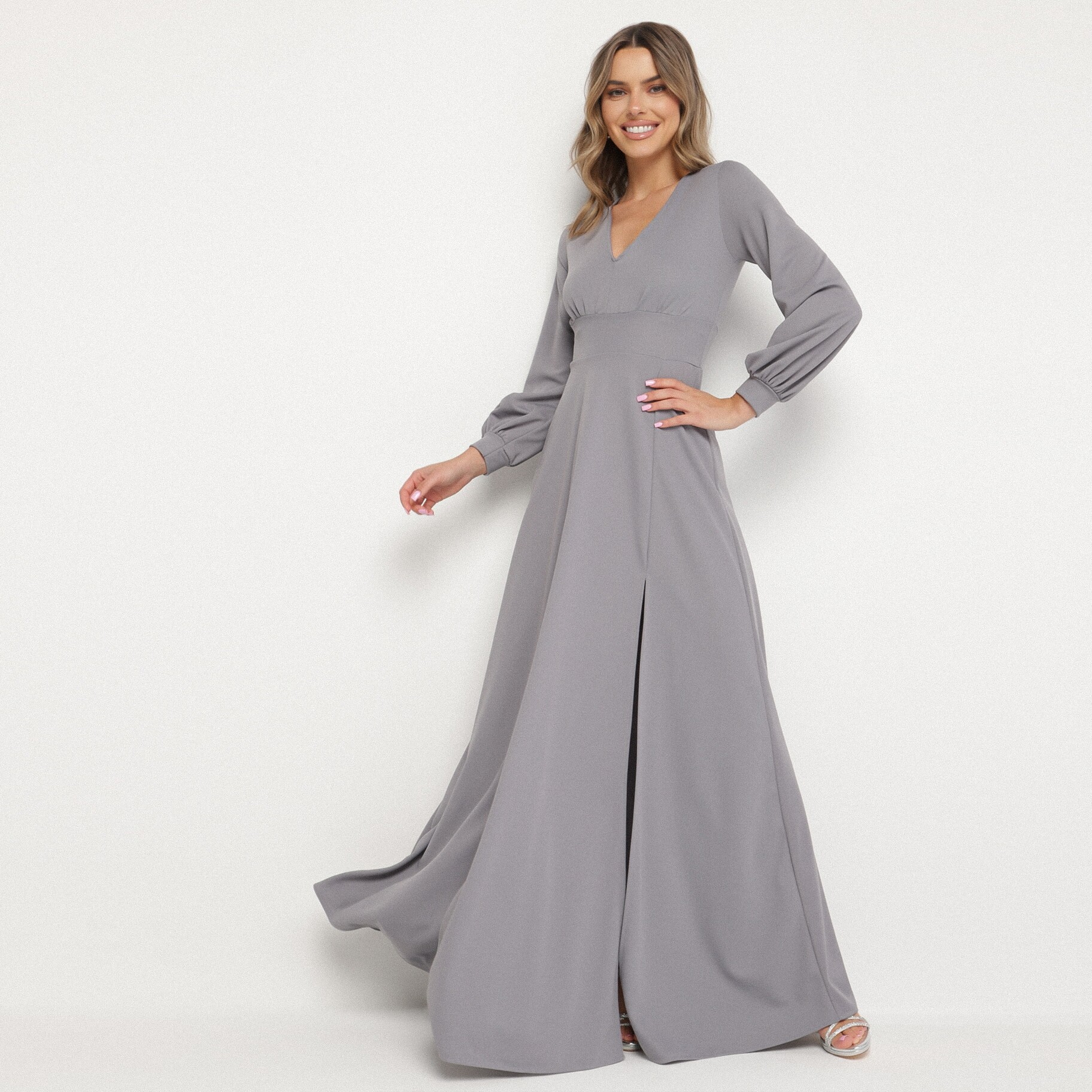 Szürke Ruha, szürke, textil, Born2be, átmeneti,  S akciós termékkép 1
