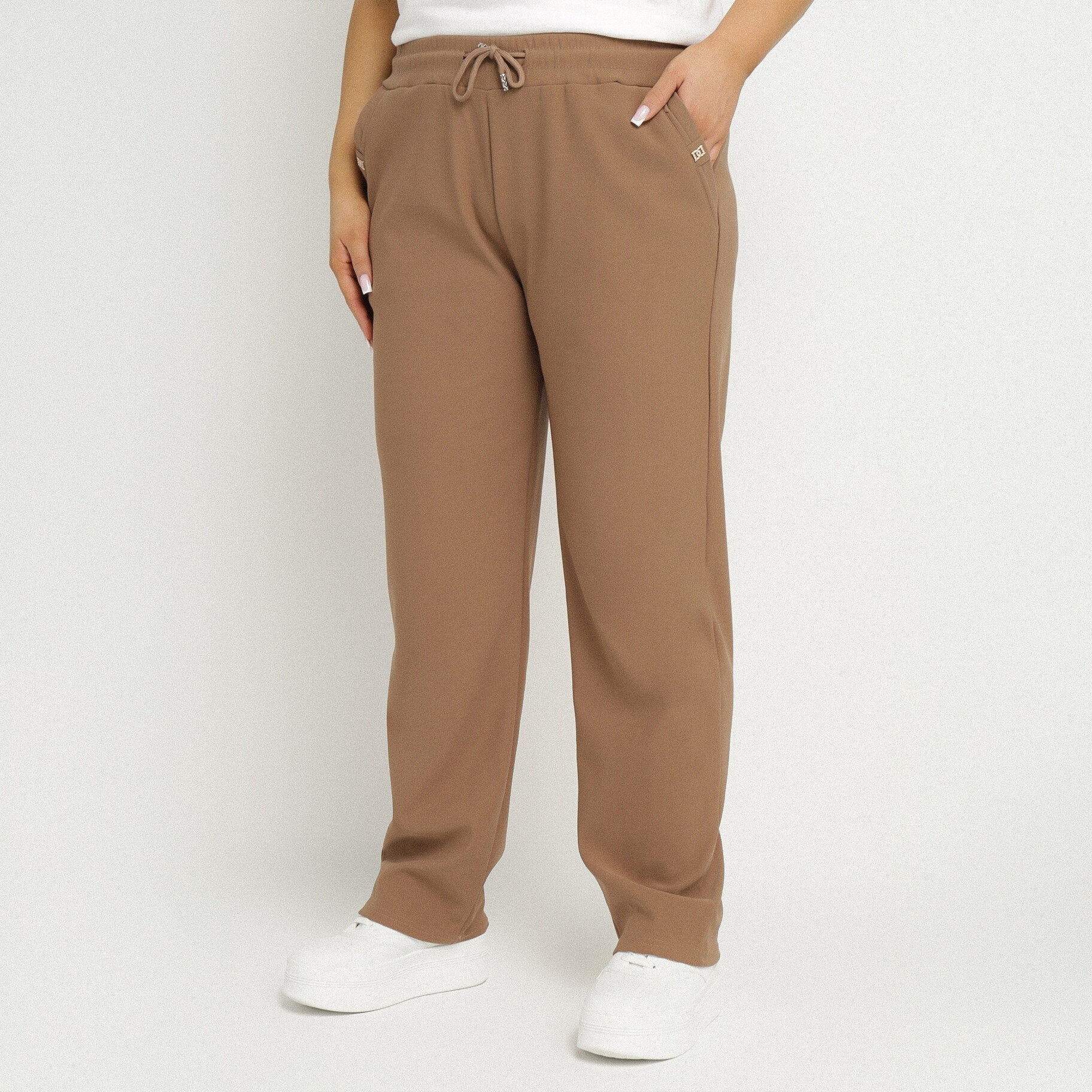Bézs Nadrág, bézs, textil, Born2be, egész évben,  2XL akciós termékkép 1