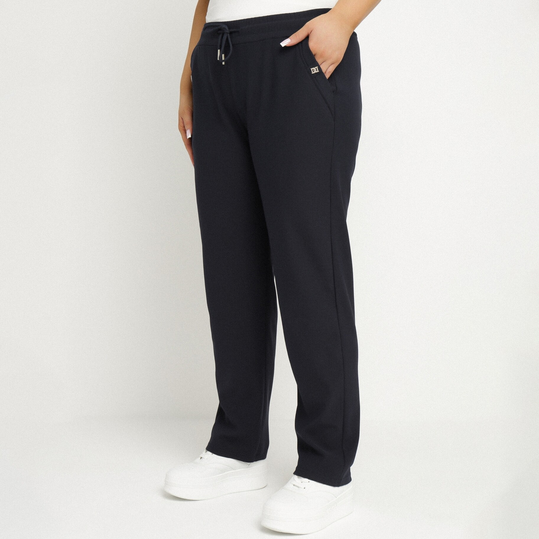 Tengerészkék Nadrág, tengerész kék, textil, Born2be, egész évben,  3XL akciós termékkép 1