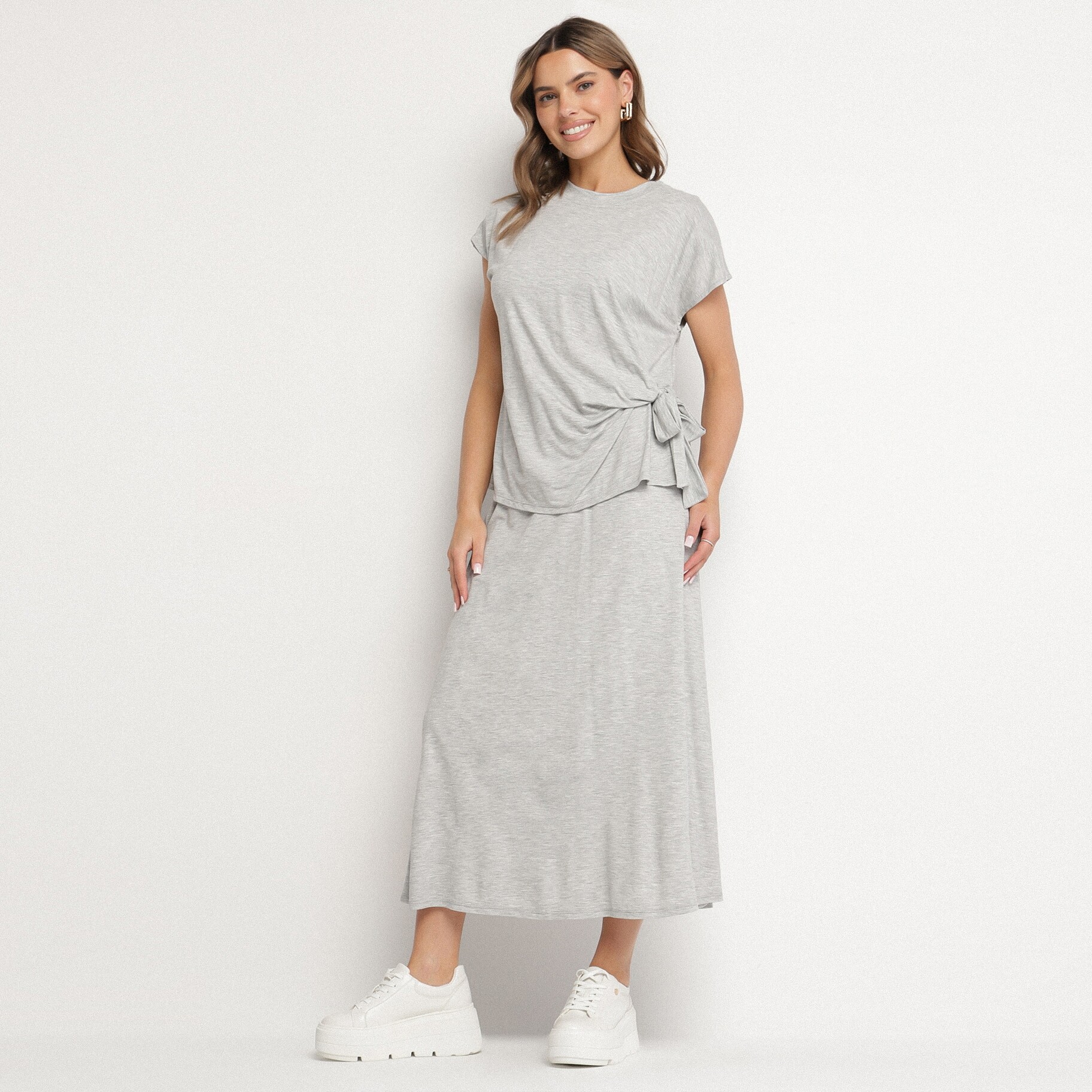 Szürke Kényelmi szett, szürke, kötött, Born2be, nyári,  ONE SIZE akciós termékkép 1