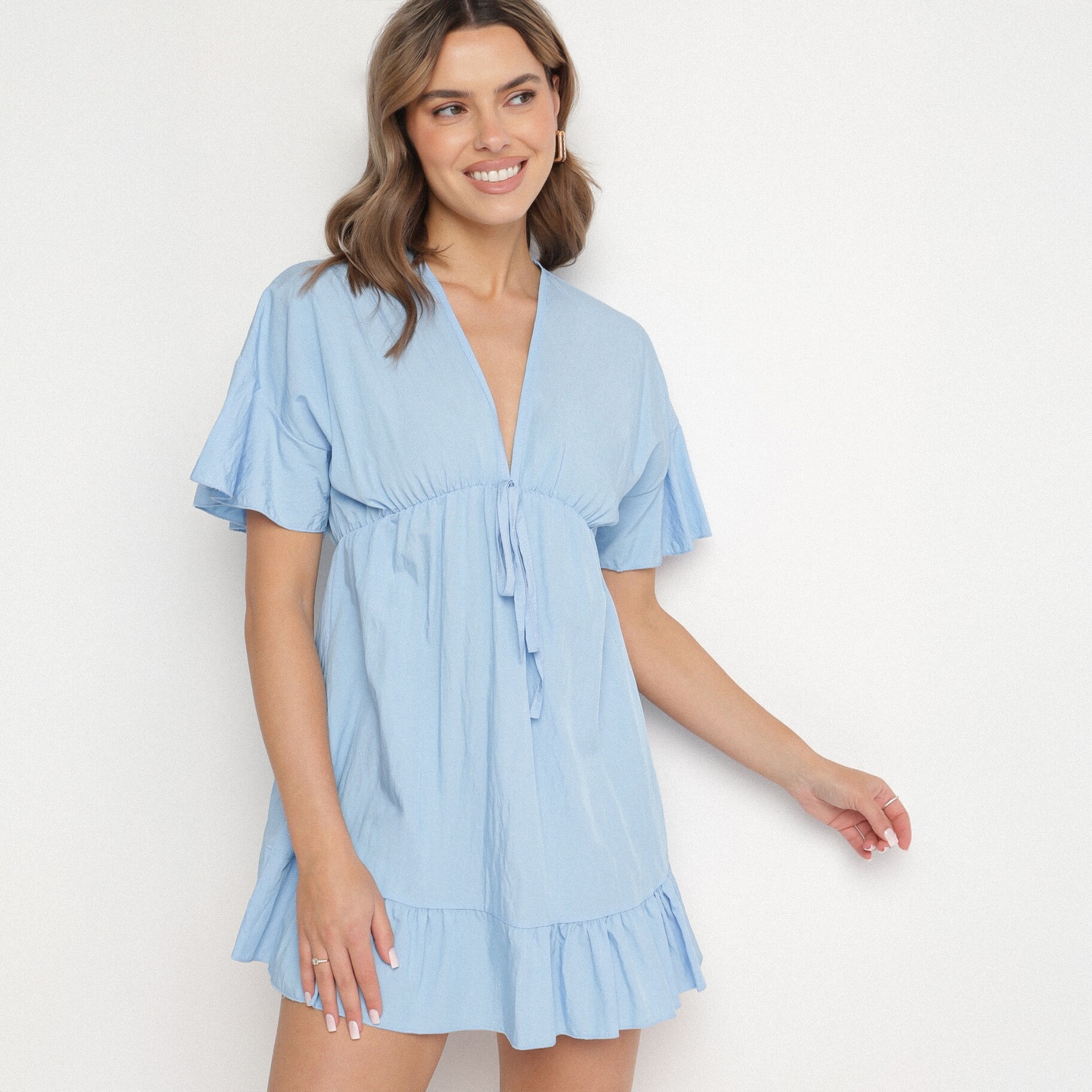 Kék Ruha, kék, textil, Born2be, nyári,  ONE SIZE akciós termékkép 1