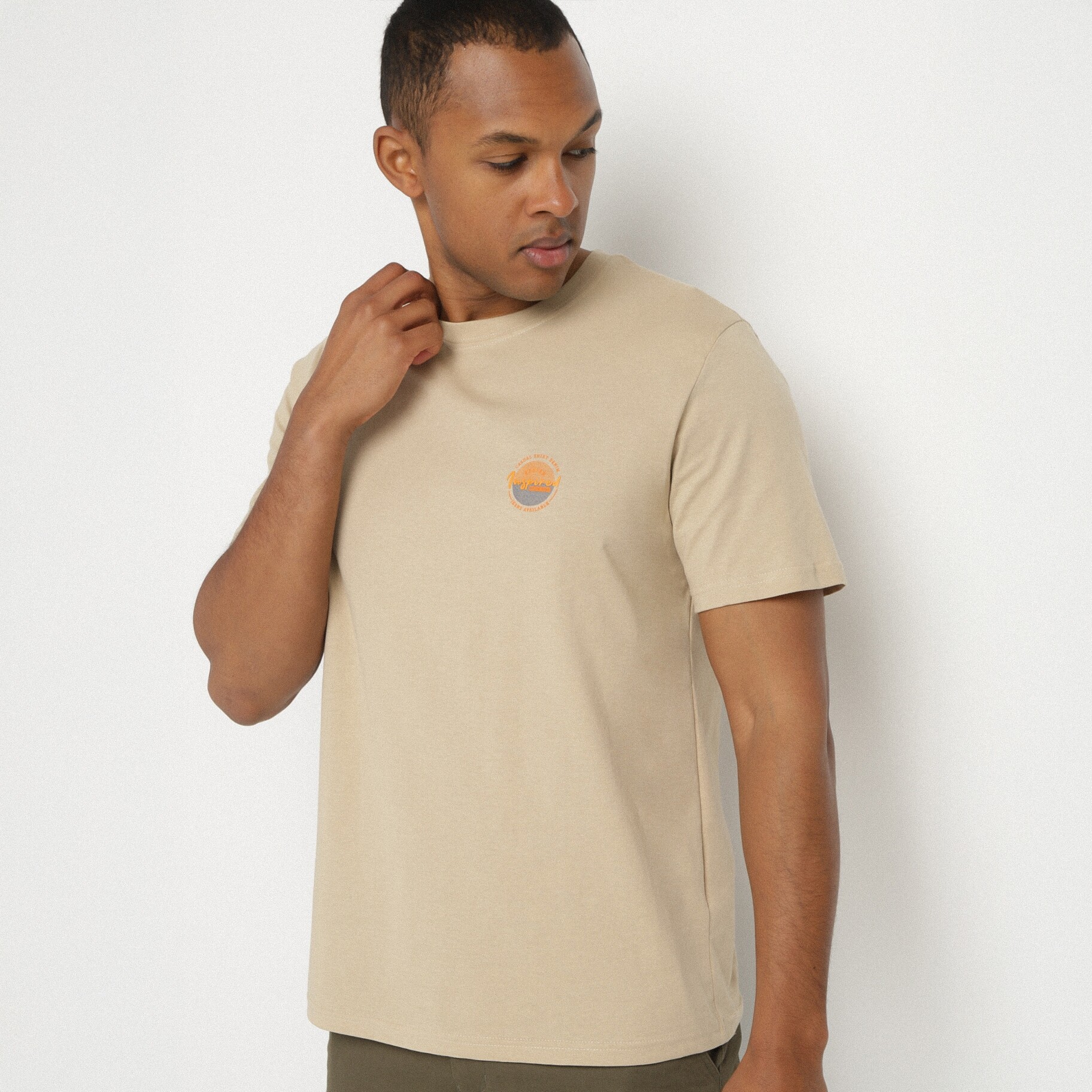 Bézs Póló, bézs, textil, Born2be, nyári,  2XL akciós termékkép 1