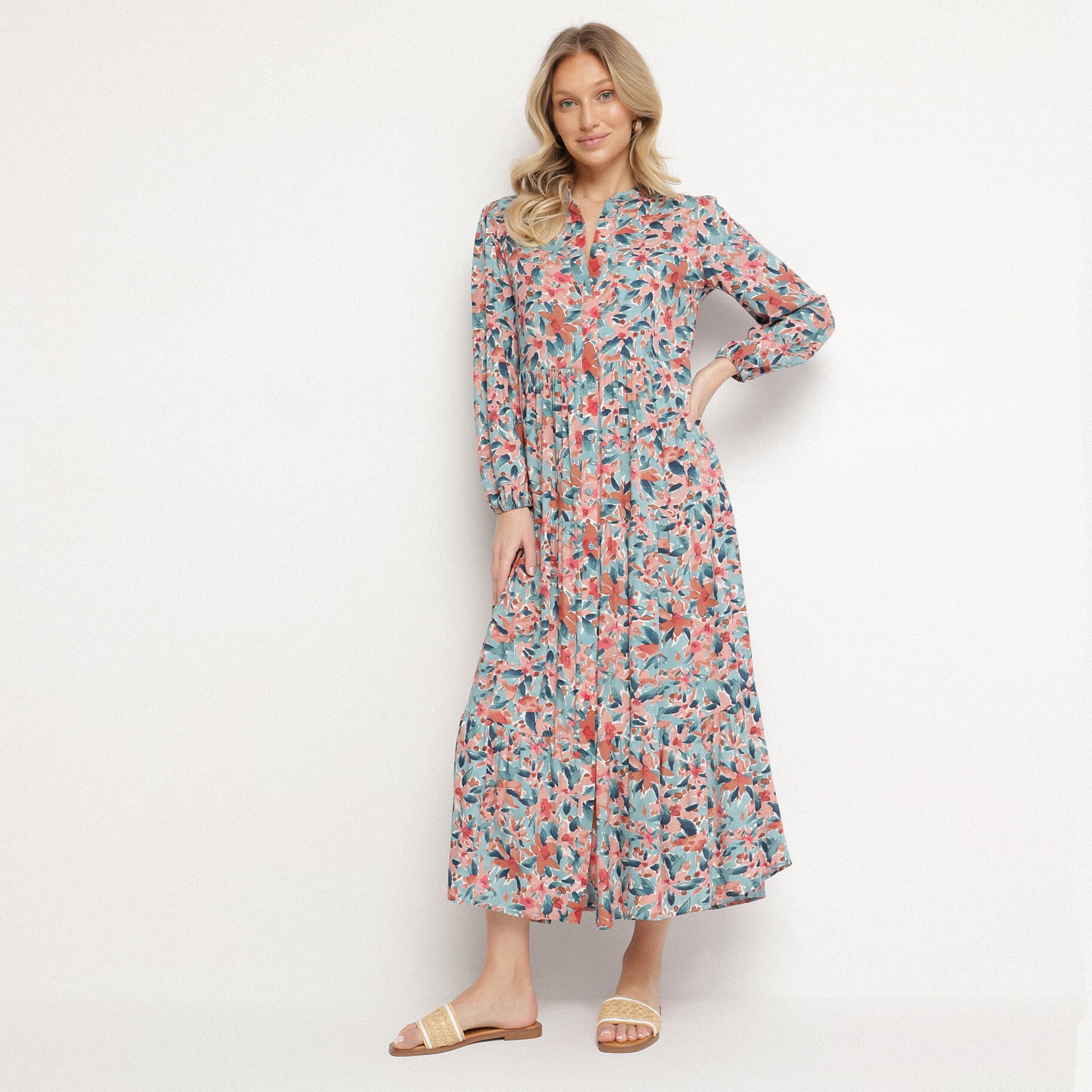 Rózsaszín ruha, rózsaszín, textil, Born2be, átmeneti,  S akciós termékkép 1