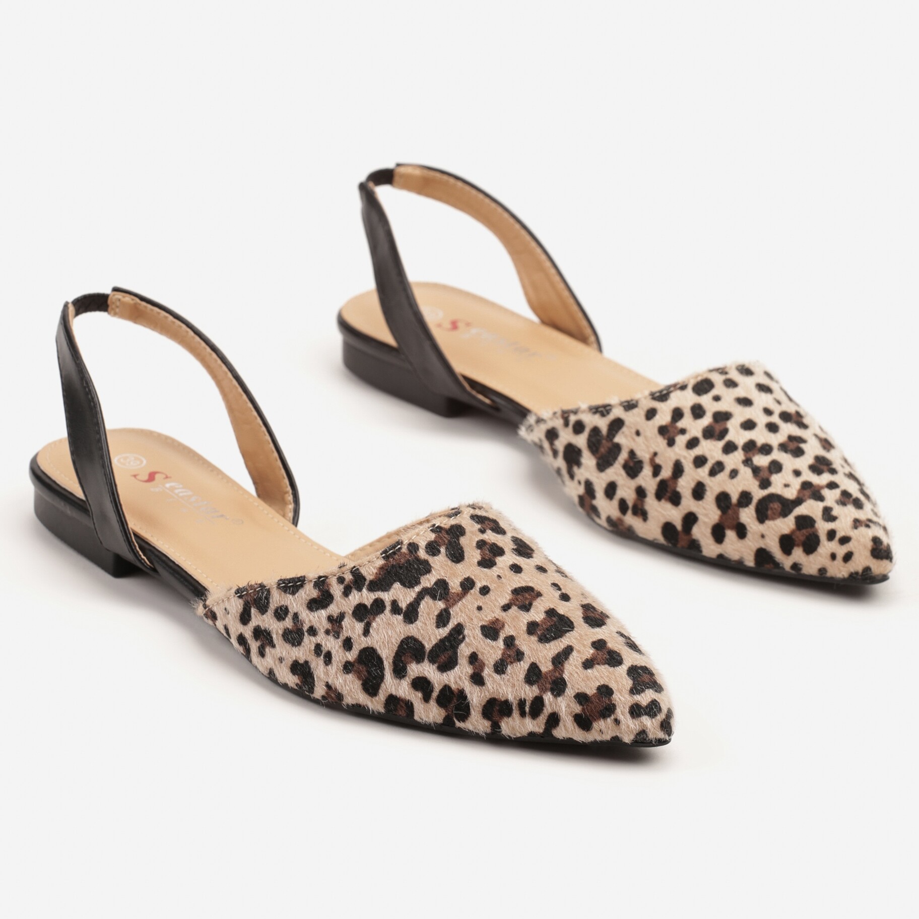 Leopárd mintásak Szandál, leopárd mintás, textil anyag, Born2be, nyári,  36 akciós termékkép 1