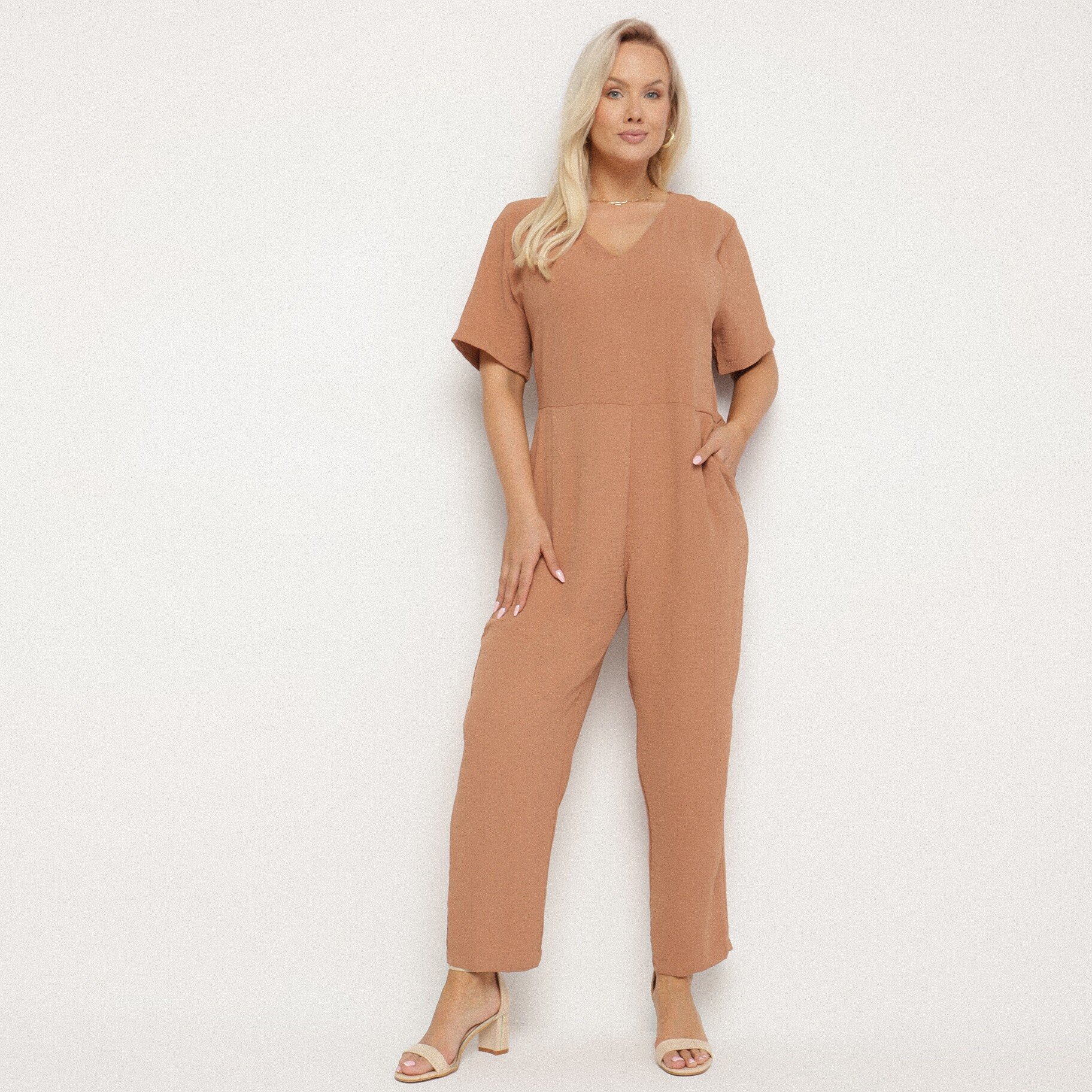 Barna nadrágruha, barna, textil, Born2be, nyári,  XL akciós termékkép 1