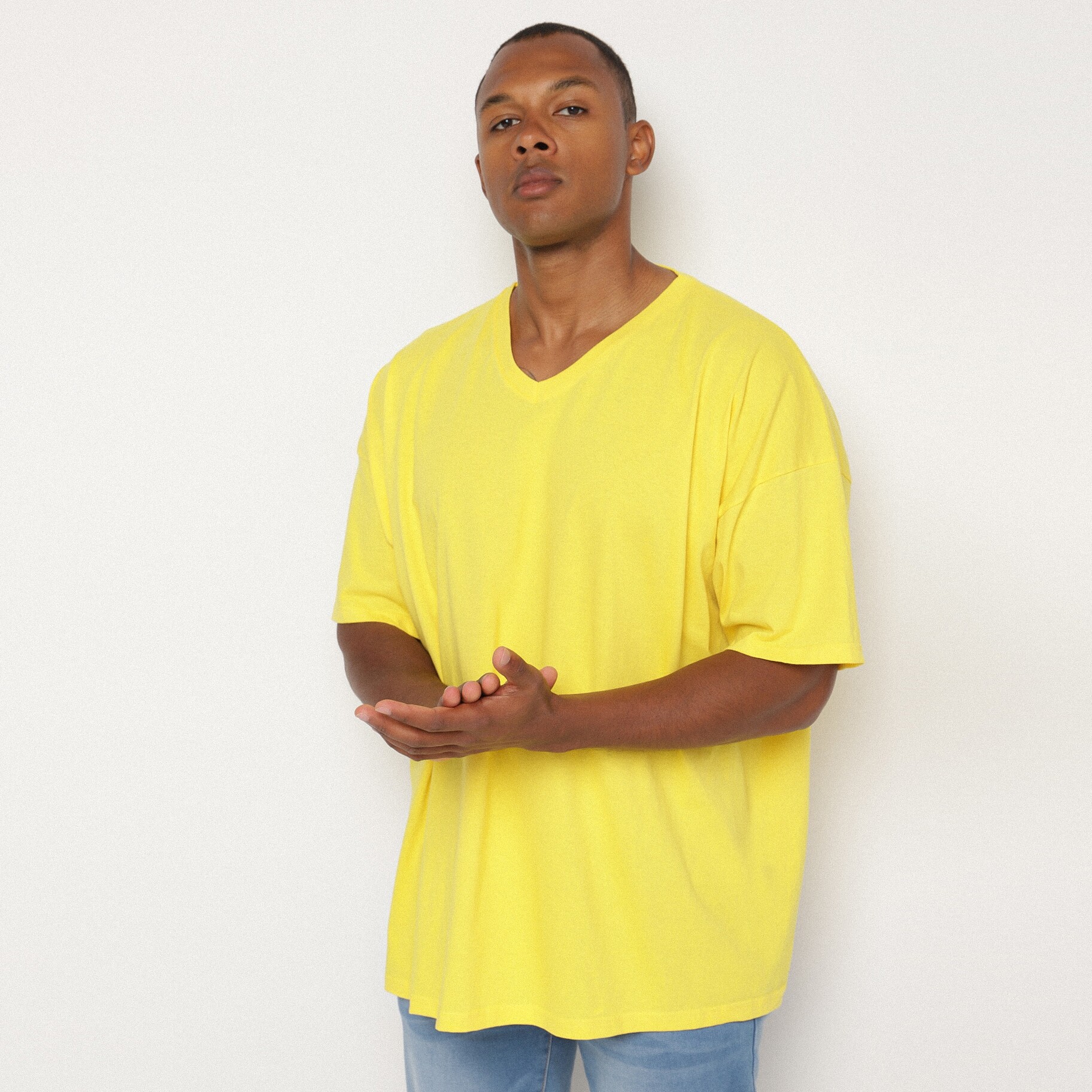 Sárga Póló, sárga, textil, Born2be, nyári,  3XL akciós termékkép 1