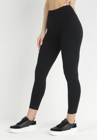Czarne Legginsy Feather