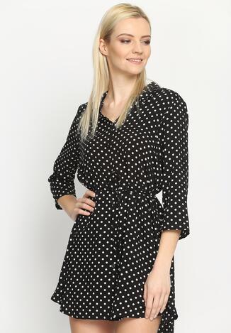 Czarna Sukienka Soft And Dot
