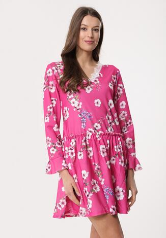 Fuksjowa Sukienka Sleepy Petal