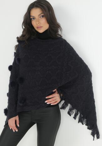 Granatowe Ponczo I'm Sleeping