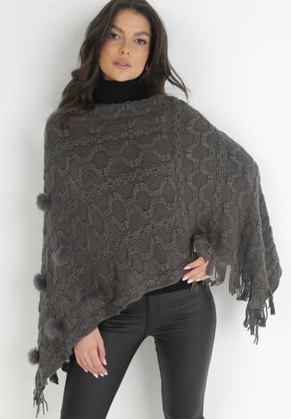 Szare Ponczo I'm Sleeping