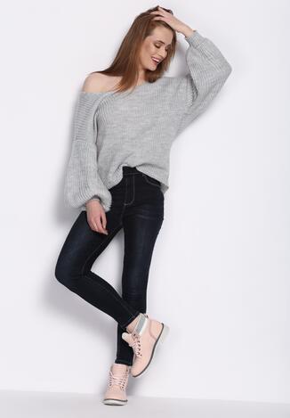 Granatowe Jeansy Bargain