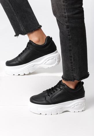 Czarne Sneakersy Fancied