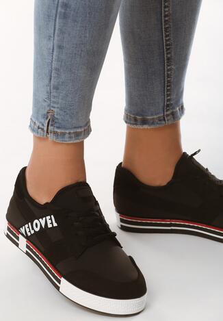 Czarne Sneakersy Plus
