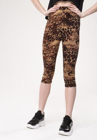 Brązowe Legginsy Set Trio