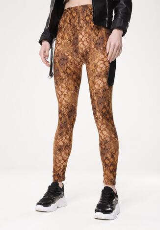 Camelowe Legginsy Total Look