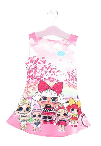 Różowa Sukienka Faux