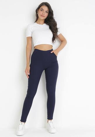 Granatowe Legginsy Glenna