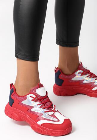 Czerwone Sneakersy Elektra