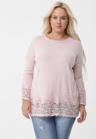 Jasnoróżowy Sweter Missfortune