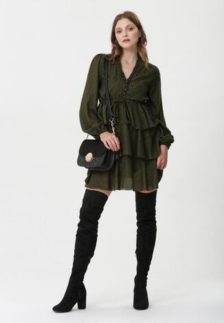 Ciemnozielona Sukienka Massachusetts