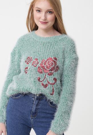 Zielony Sweter Carrollton