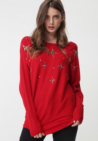 Czerwony Sweter Vittum