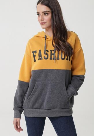 Szaro-Żółta Bluza Lindisfarne