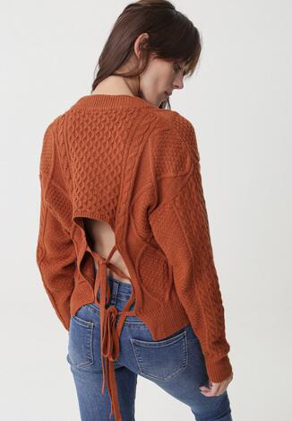Camelowy Sweter Redlynch