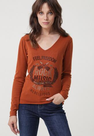 Camelowy Sweter Bungala