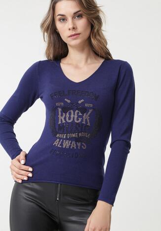 Granatowy Sweter Bungala