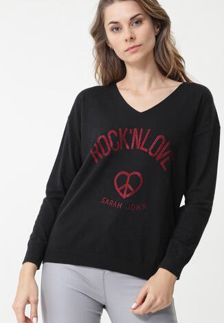 Czarny Sweter Crystal Brook