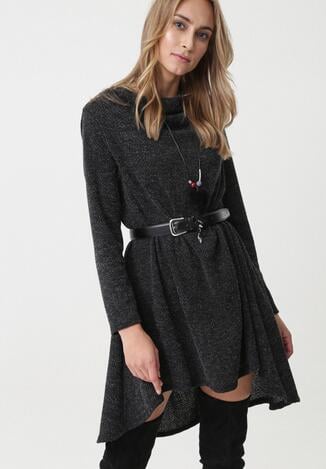 Czarna Sukienka Rideau