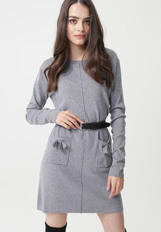 Szara Sukienka Avina