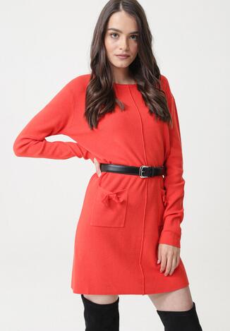 Koralowa Sukienka Avina