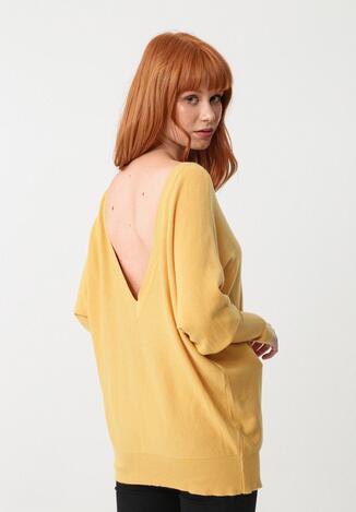 Musztardowy Sweter Annabel
