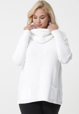 Biały Sweter Scyene